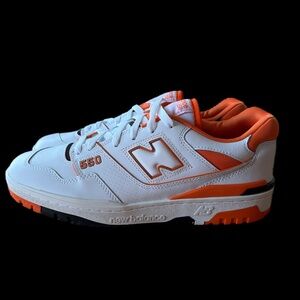 New Balance BB550 White and Orange Athletic Low tops Men’s size 10.5 *NEW*